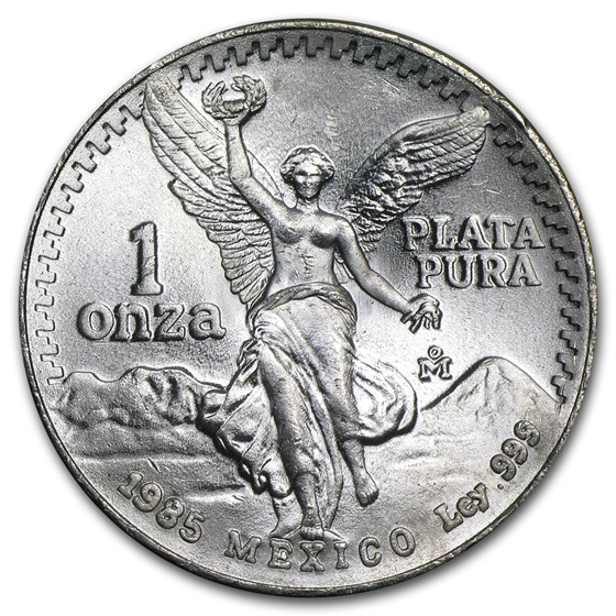 1985 Mexico 1 oz Silver Libertad BU 1985 Mexico 1 oz Silver Libertad BU